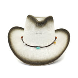 Wester Hats Western Straw Cowboy Hat Sun Protection for Men and Women Sun Hat Beach Hat