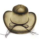 Wester Hats Western Cowboy Ethnic Style Straw Hat Sun Protection Sun Hat Beach Hat