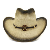 Wester Hats Western Cowboy Ethnic Style Straw Hat Sun Protection Sun Hat Beach Hat