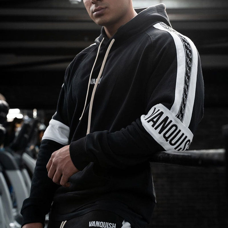 Gyms Fitness Men's Sports Hoodie Bodybuilding Workout Jogging Men's Athletic Sweatshirts Men's Trendy Pullover Hooded Sweatshirt Outdoor Running Sporty Clothing