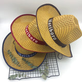 Sombreros Hat Cowboy Hat Fedora Hat Three Straw Hat Men's Summer Sun Hat Beach Hat