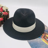 Fedora Hat Straw Hat Bowler Hat Women Men Panama Fedora Hat Sun Hat