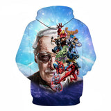 Captain America Hoodie Superhero Avengers Men's Sweater Printed Long Sleeve