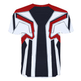 Captain America T Shirt Avengers 3D Digital Printed round Neck Male T-shirt