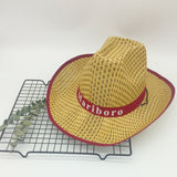 Sombreros Hat Cowboy Hat Fedora Hat Three Straw Hat Men's Summer Sun Hat Beach Hat