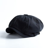 Beret Hat Men's British Spring and Autumn Cotton Retro Octagonal Hat Peaked Cap