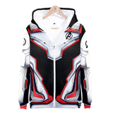 Captain America Hoodie Avengers 4 Combat Clothes 3D Casual Zipper Sweatshirt Hoodie Coat