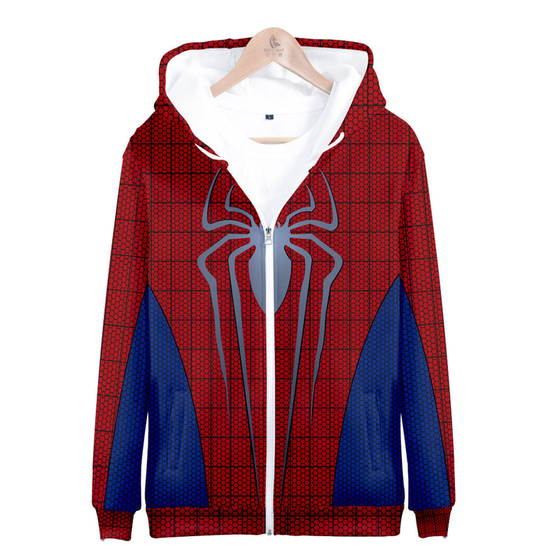 Captain America Hoodie Avengers 4 Combat Clothes 3D Casual Zipper Sweatshirt Hoodie Coat
