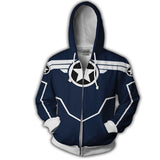 Captain America Hoodie Avengers 4 Sweatshirt Marvel Captain America 3D Printed Sweater