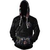 Captain America Hoodie Avengers 4 3D Printed Full-Zip Cardigan