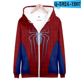 Captain America Hoodie Avengers 4 Combat Clothes 3D Casual Zipper Sweatshirt Hoodie Coat