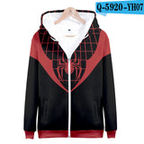 Captain America Hoodie Avengers 4 Combat Clothes 3D Casual Zipper Sweatshirt Hoodie Coat