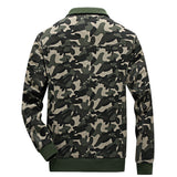 Men Fit Bomber Jacket Windbreaker Moto Street Coat Multi-Bag Men's Casual Jacket Large Size Loose Camouflage Workwear Pure Cotton Coat Men's