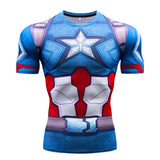 Captain America T Shirt Marvel 3D Printed Short-Sleeved Top T-shirt