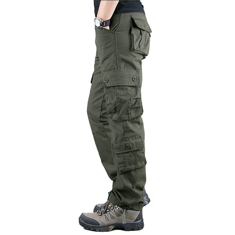 Baggy Cargo Pants for Men Cargo Pants Men's Casual Trousers Large Size Loose Straight Multi-Pocket Work Pants Outdoor Workout Pants