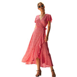 Kendall Jenner Wedding Guest Dress Women's Printed Wear Leisure Vacation Skirt