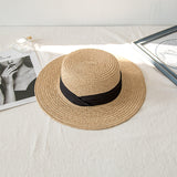 Italian Fedora Hats Summer Men Women Straw Hat Seaside Hat