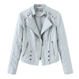 Hot Pink Motorcycle Jacket Women's Leather Jacket Women's Slim Fit Women's Motorcycle Clothing Coat
