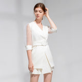 Women Skirt & Blzer Suit Uniform Designs Formal Style Office Lady Bussiness Attire Two-Piece Dress