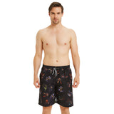 Mens Swim Trunks Avengers Beach Pants Men's Large Size Seaside Vacation Five-Point Swimming Trunks Floral Shorts Men