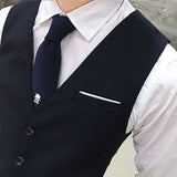 Mens Dress Vests Business Waistcoat Fall/Winter Men's Waistcoat Business Suit Vest