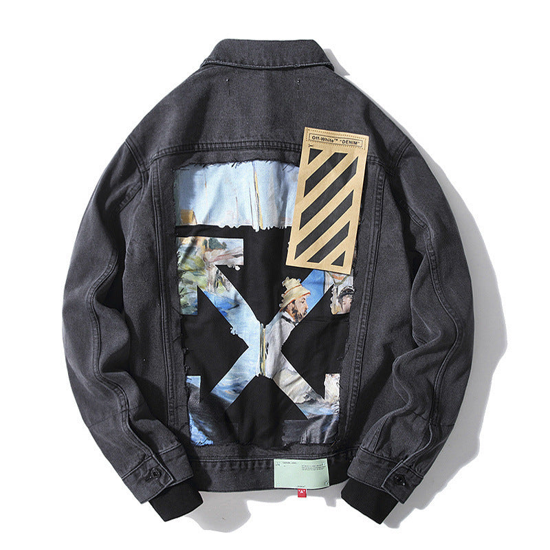 Arrow Denim Jacket Jean Coat Off Ow Arrow Denim Jacket For Men And Women Owt