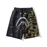 A Ape Print Shorts Casual Pants Letter Print Cotton Fifth Pants Youth Popularity Straight Mid-Rise Pants