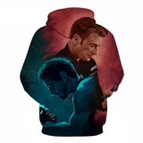 Captain America Hoodie Autumn and Winter Iron Man 3D Printed Sweater Large Size Long Sleeve Hooded Sweater