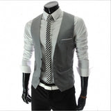 Mens Dress Vests Business Waistcoat Men's Suit Vest Workwear Waistcoat