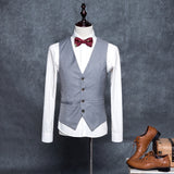 Mens Dress Vests Business Waistcoat Coat Vest