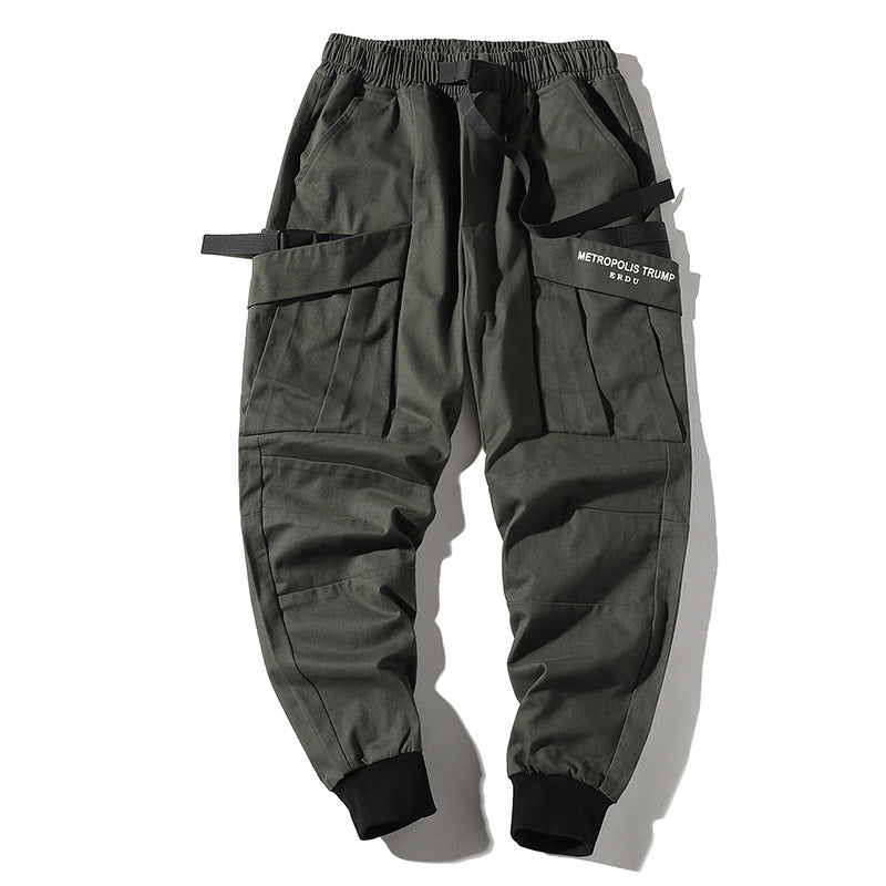 Men's Fall plus Size Retro Sports Loose Trousers Casual Men's Clothing Men Cargo Pant