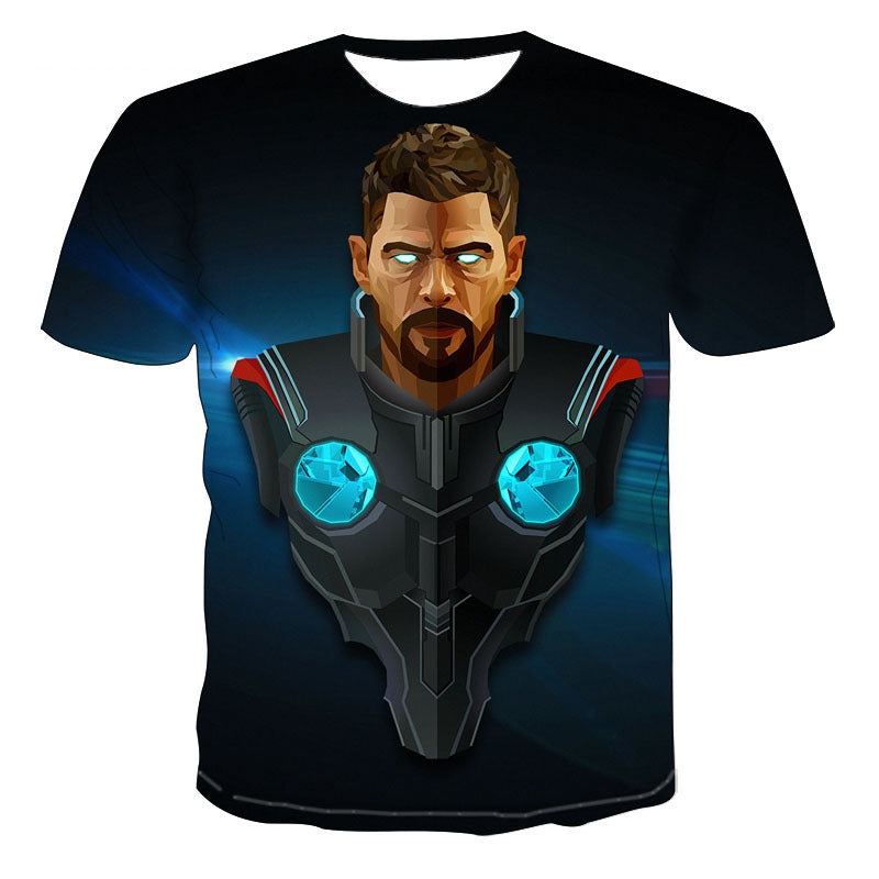 Captain America T Shirt Men's T-shirt 3D Printed T-shirt Casual Short Sleeve Shirt
