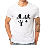 Stranger Things Clothes plus Size Retro Sports Printed plus Size Retro Sports Men's Short Sleeve T-shirt