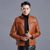 1970 East West Leather Jacket Spring and Autumn Men's Leather Coat Biker's Leather Jacket Coat