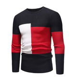 Men's Round Neck Slim-Fit Thin Sweater Fashion Trend Leisure Pullover Bottoming Shirt Men Pullover Sweaters