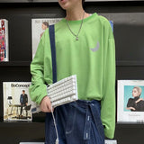 Men Long Sleeve T-Shirts Round Neck