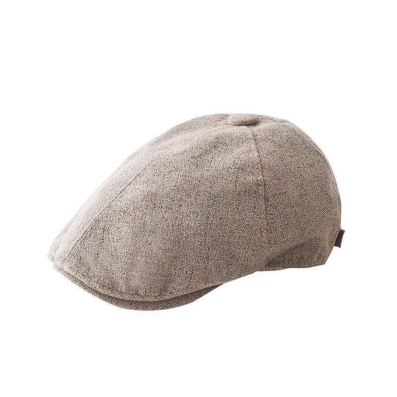 Beret Hat Linen Advance Hats Women's Peaked Cap Men