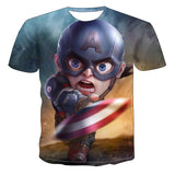 Captain America T Shirt Men's T-shirt 3D Printed T-shirt Casual Short Sleeve Shirt