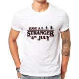 Stranger Things Clothes plus Size Retro Sports Printed plus Size Retro Sports Men's Short Sleeve T-shirt