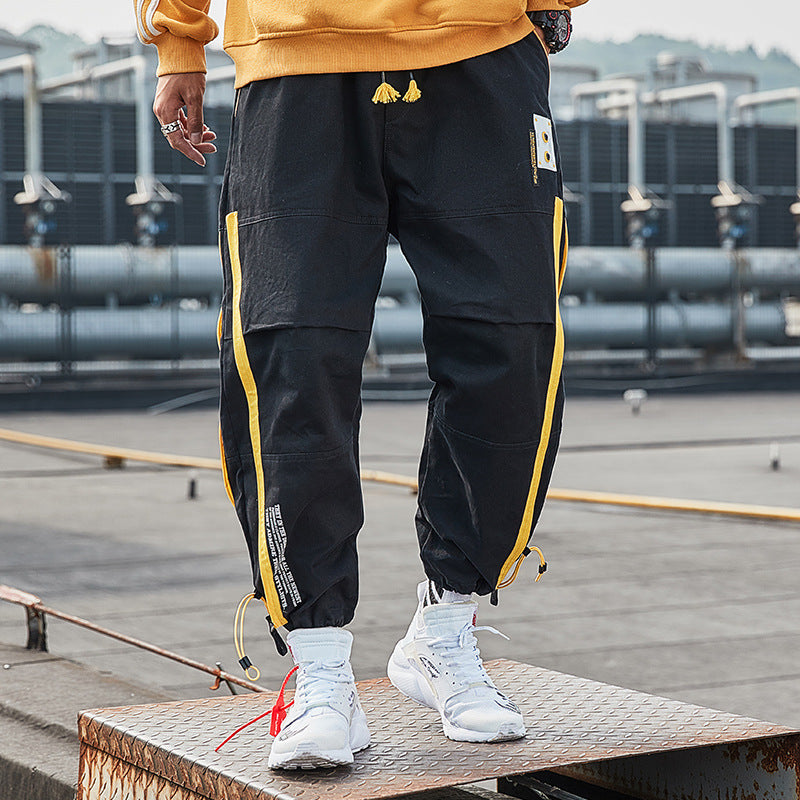 Men's Fall plus Size Loose Straight Retro Sports Casual Pants Overalls Men's Men Cargo Pant