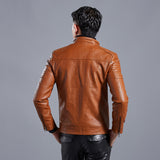 1970 East West Leather Jacket Spring and Autumn Men's Leather Coat Biker's Leather Jacket Coat