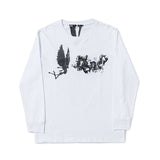 Vlone Sweatshirt Printed High Street plus Size Retro Sports Sweater for Men
