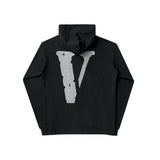 Vlone Hoodie Sweater Men's and Women's Hoodies Large VShaped Female Print Oversize Pullover Sweater