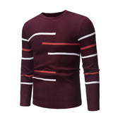 Autumn and Winter Men's round Neck Fashion Pullover Sweater Sports Casual Bottoming Shirt Men Pullover Sweaters