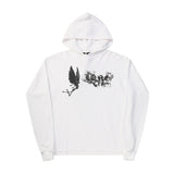Vlone Hoodie Autumn and Winter Printing Hem Destroyed Hoodie Loose Pullover Men's and Women's Hoodie