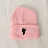 Toque Autumn and Winter Billie Eilish Knitted Hat Pullover Hip Hop Hat Woolen Cap