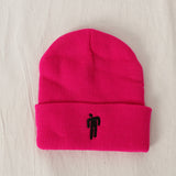 Toque Autumn and Winter Billie Eilish Knitted Hat Pullover Hip Hop Hat Woolen Cap