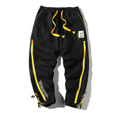 Men's Fall plus Size Retro Sports Casual Pants Loose Color Matching Trousers Men's Cargo Pant