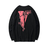 Vlone Sweatshirt Printed Long Sleeve Spring and Autumn Men and Women Casual round Neck Pullover