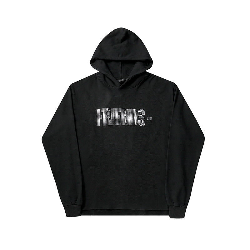 Vlone Hoodie Friends Men's Hoodie Casual Fashionable Pullover Hoodie